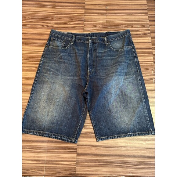 Levis 569 Shorts Loose Straight Men's Denim Blue Shorts Size 42 - Picture 1 of 5